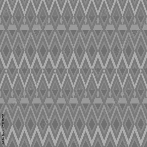 seamless geometric pattern. Geometric seamless pattern featuring repetitive diamond and triangle shapes. Ideal for wallpapers, textiles, and decorative surfaces.