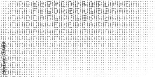 Abstract digital background with ones and zeros. Vector graphic pattern with binary code