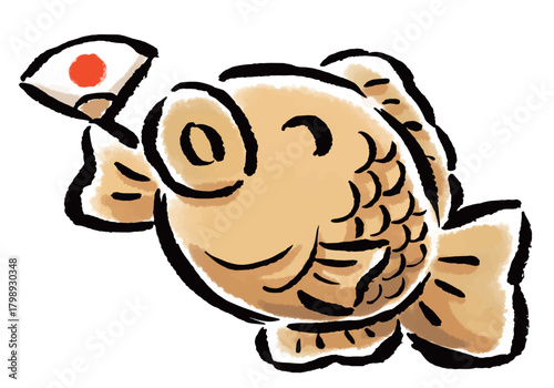 ゆるくてかわいいたい焼きのキャラクター