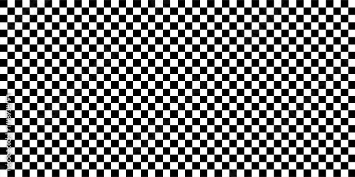 Black and white checkered pattern, Checkerboard seamless pattern