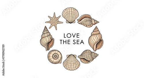 Oceanic treasures and nautical symbols invite us to love the sea.