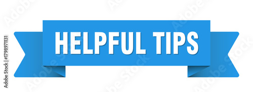 helpful tips ribbon isolated on transparent background. helpful tips ribbon