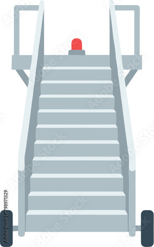 Flat Style Aircraft Stair Detail Subject Stairs Transportation Category