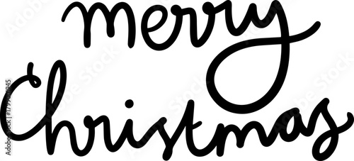 Line art vector christmas element