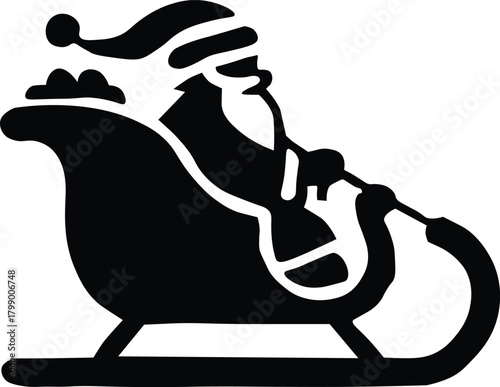 Santa claus riding sleigh