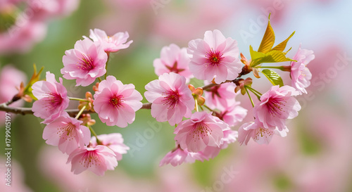 pink cherry blossom in spring
