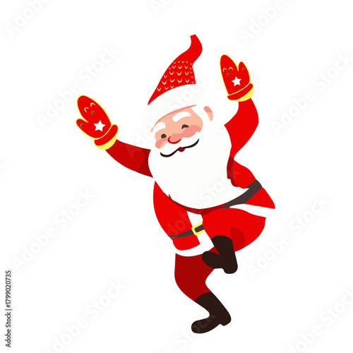 merry christmass, christmass characters for decoration of xmas holidays, collection of christmas icons, happy new year. Vector illustration
