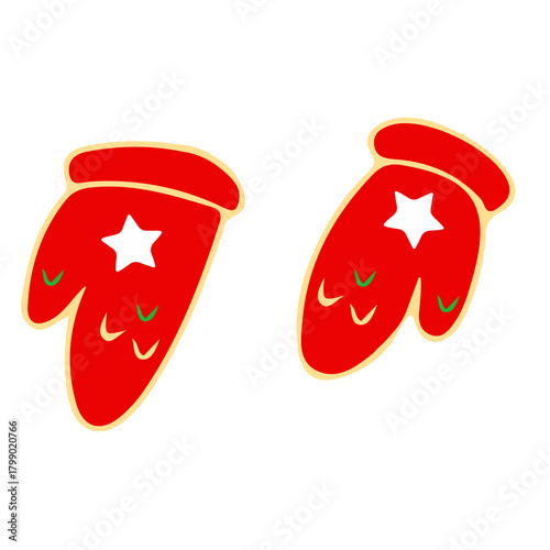 merry christmass, christmass characters for decoration of xmas holidays, collection of christmas icons, happy new year. Vector illustration