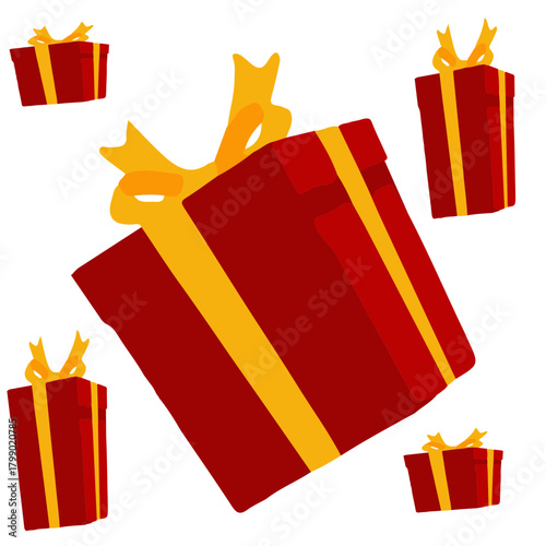 merry christmass, christmass characters for decoration of xmas holidays, collection of christmas icons, happy new year. Vector illustration