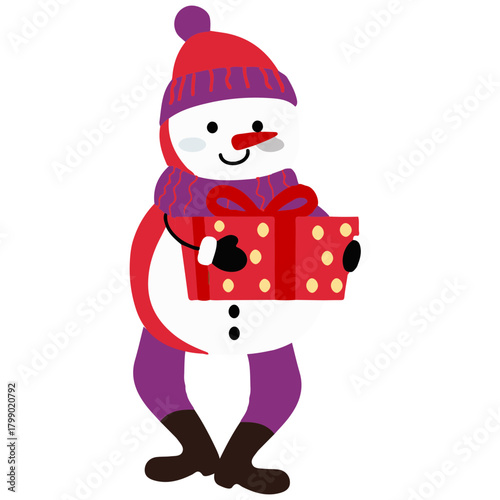 merry christmass, christmass characters for decoration of xmas holidays, collection of christmas icons, happy new year. Vector illustration