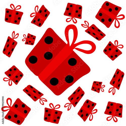 merry christmass, christmass characters for decoration of xmas holidays, collection of christmas icons, happy new year. Vector illustration