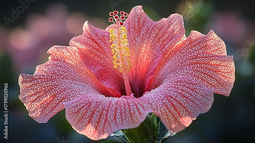 close up of a flower center