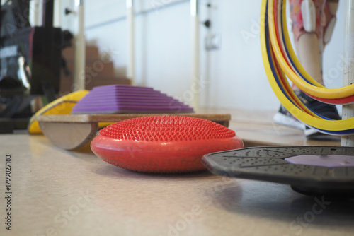 Exercise equipment for balance training in a gym setting