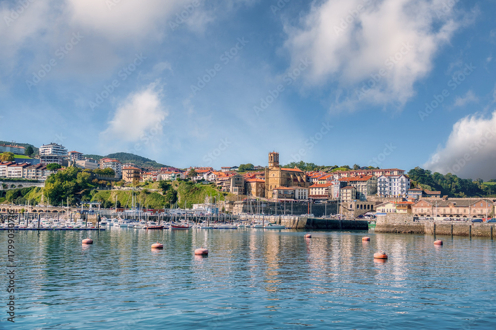 Fototapeta premium Guetaria is a municipality and town in the province of Guipúzcoa, in the autonomous community of the Basque Country, Spain.