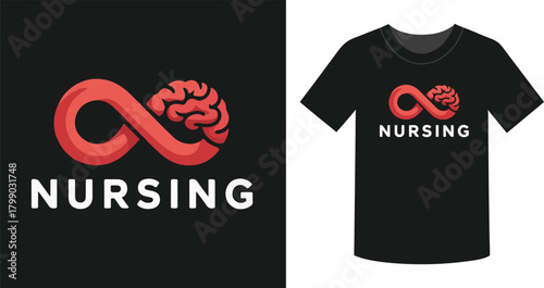 Nursing logo and t shirt presentation