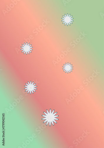Pastel Christmas Gradient with Subtle Snowflake Elements