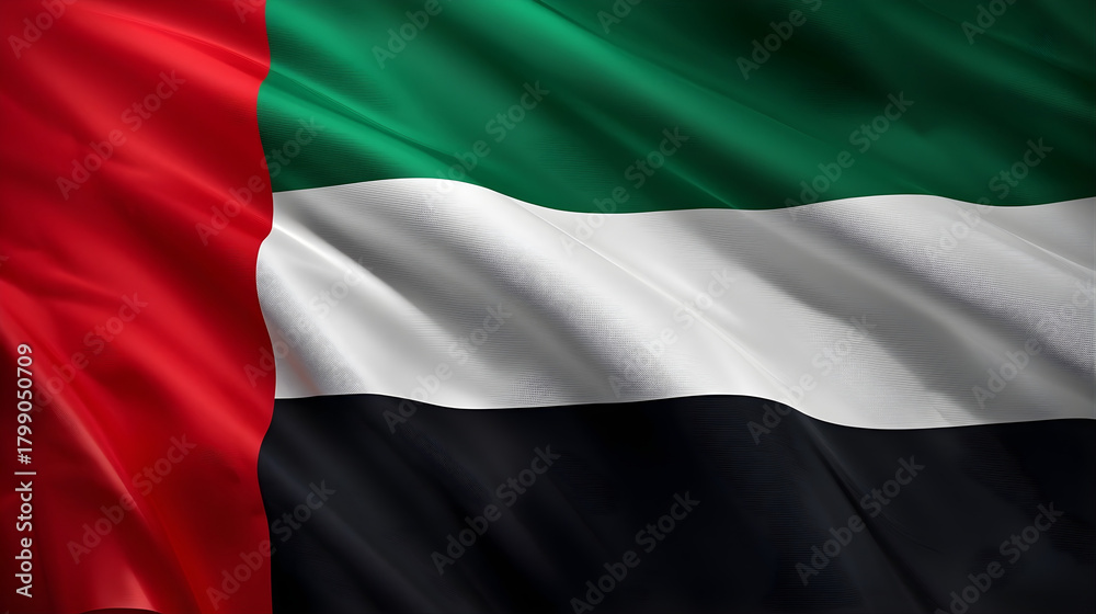 Obraz premium UAE Flag Waving