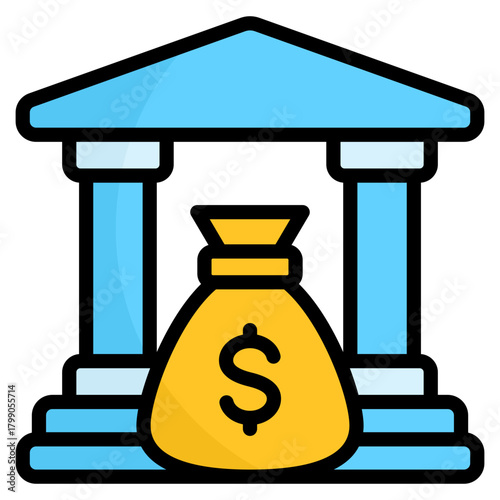 Bank Building Icon