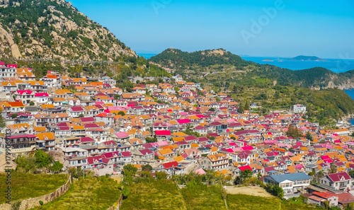 Photos panorama village in Qingdao China