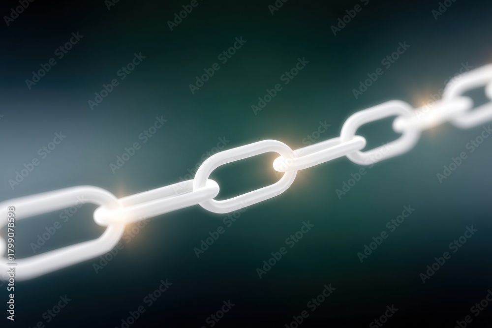 Fototapeta premium Abstract data chain graphic representing decentralized technology, Canon EOS R5 --ar 3:2 --profile sjdv69f --stylize 750 --v 7 Job ID: cef8d325-acc8-44bb-b607-e332c99e4960