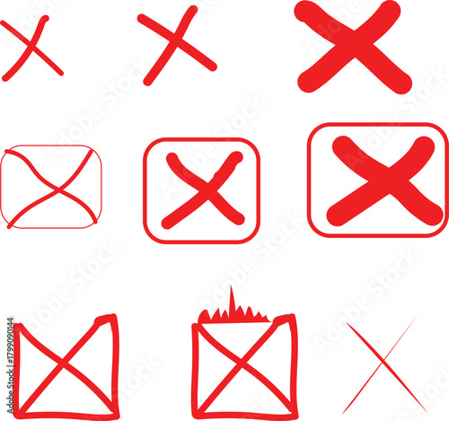 set of vector icons of buttons