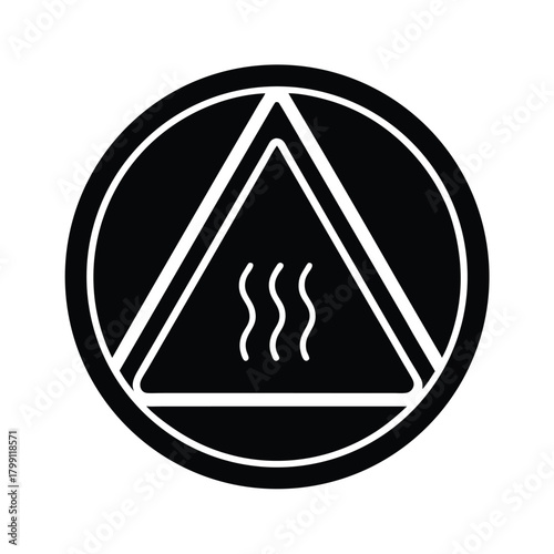 Hot Surface Warning Icon