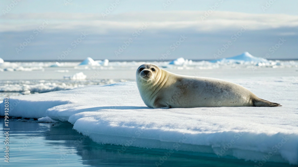 Naklejka premium arctic seal rest