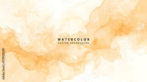 Abstract orange watercolor background with delicate stains and splashes, creating a warm and inviting atmosphere, perfect for adding a touch of vibrancy to any design
