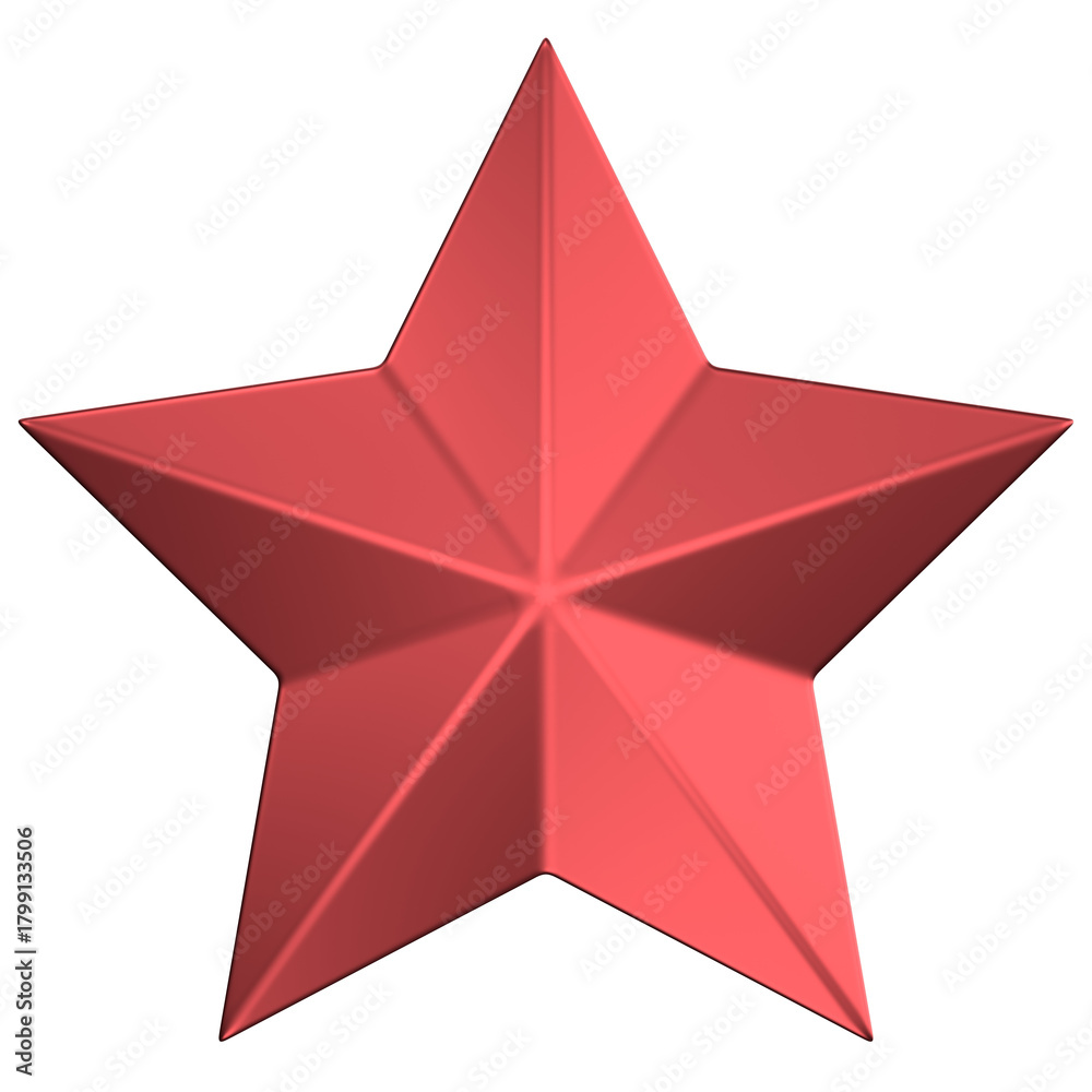 Obraz premium 3D star. Star shape. 3D illustration.