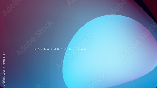 Abstract design features vibrant blue, purple hues. Smooth gradients create flowing shapes, modern aesthetic. Dark background emphasizes color contrasts.