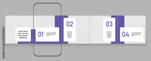 Set of LinkedIn carousel post, social media Instagram carousel post, modern and editable business carousel template design	