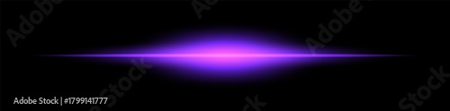 Glowing purple light against black background creates mysterious and futuristic atmosphere