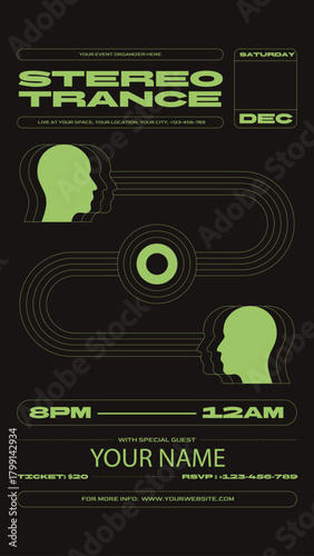 Night Club Music Flyer Social Media Story Template