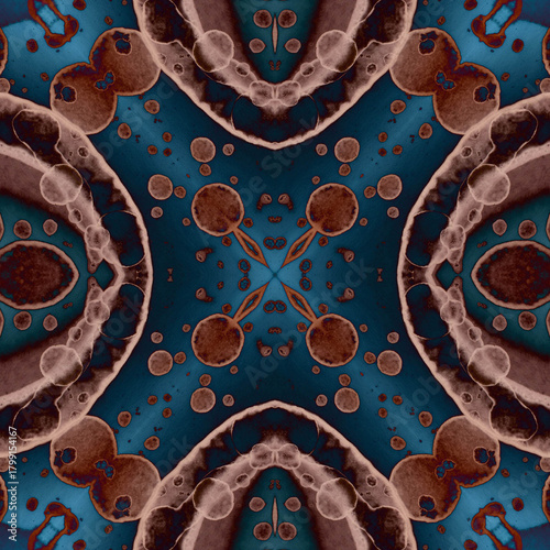 Seamless kaleidoscope pattern. Abstract texture. Creative and seamless background
