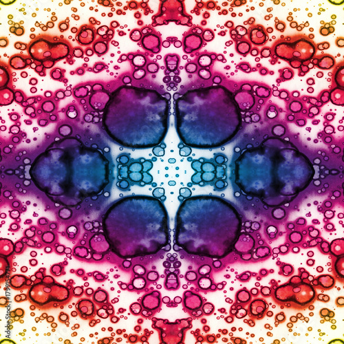 Seamless kaleidoscope pattern. Abstract texture. Creative and seamless background