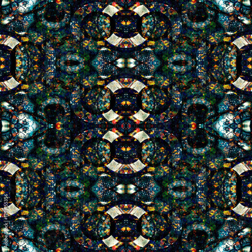 Seamless kaleidoscope pattern. Abstract texture. Creative and seamless background