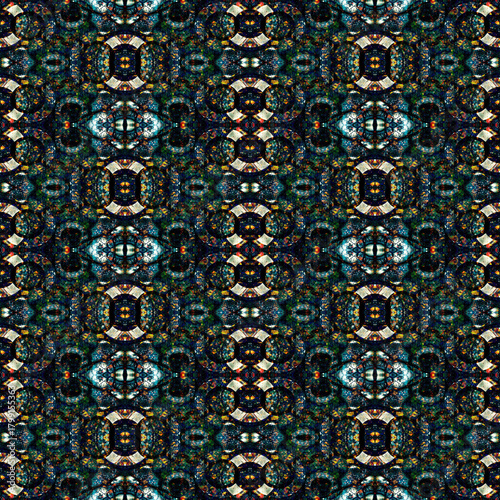 Seamless kaleidoscope pattern. Abstract texture. Creative and seamless background