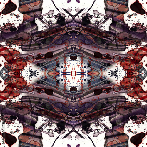 Seamless kaleidoscope pattern. Abstract texture. Creative and seamless background