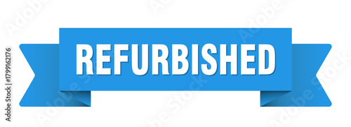 refurbished ribbon isolated on transparent background. refurbished ribbon