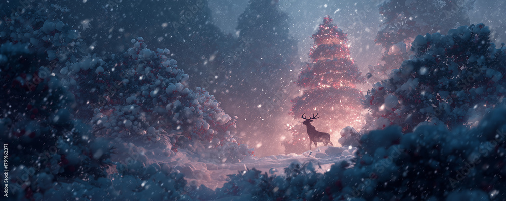 Obraz premium christmas poster