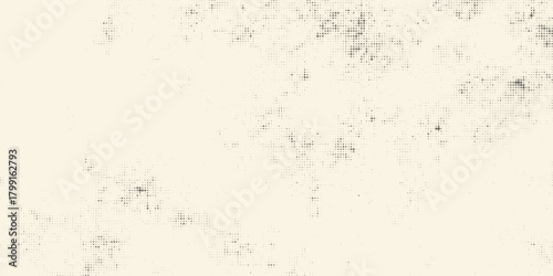 Vintage beige halftone paper texture. Retro craft ecru wallpaper with speckles, flecks, particles. Light cream grunge grain overlay background. Dirty dotted specked canvas material backdrop.