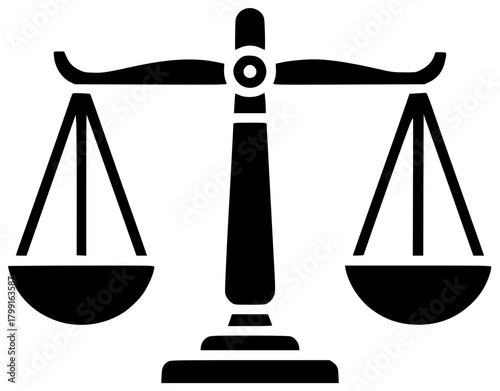 law illustration justice silhouette balance logo legal icon lawyer outline judge court concept equality punishment scale crime government scales shape weight vector graphic background