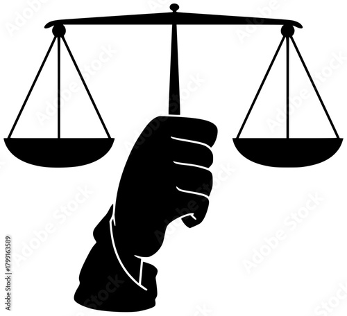 law illustration justice silhouette balance logo legal icon lawyer outline judge court concept equality punishment scale crime government scales shape weight vector graphic background