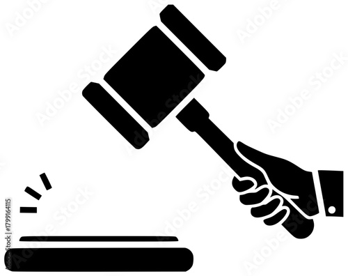 judge illustration gavel silhouette justice logo law icon court outline lawyer legal authority crime hammer business auction judgement legislation shape divorce vector graphic background