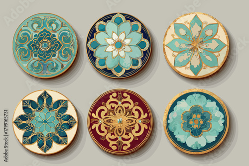 Jade Heritage Wave & Floral Circle Collection