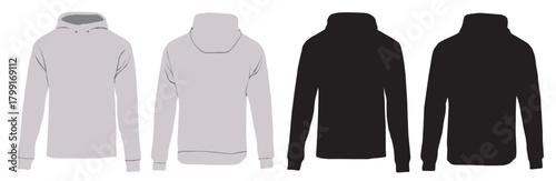 hooded sweatshirt ,mockup