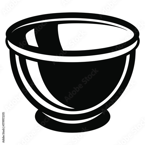 A solitary bowl presents a smooth, monochrome contrast, offering a minimalist appeal in its simple form