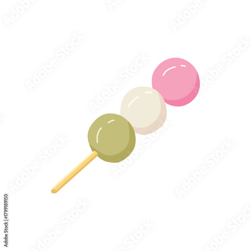vector illustration of dango