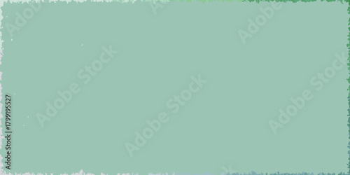 Soft pastel green background with a textured distressed border in muted colors