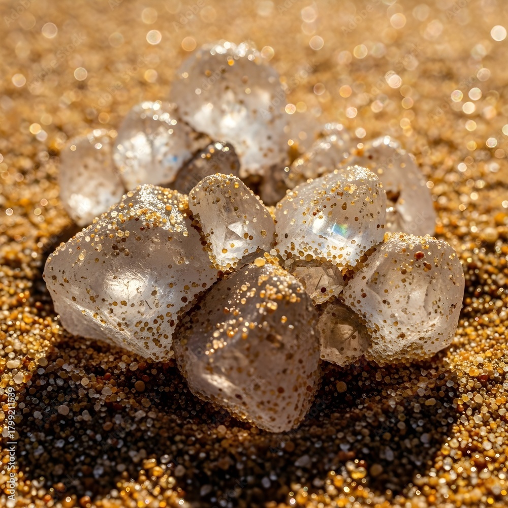 Obraz premium Rainbow Crystals in Desert Sand